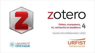 4  Zotero  Note marqueur recherche [upl. by Stranger970]