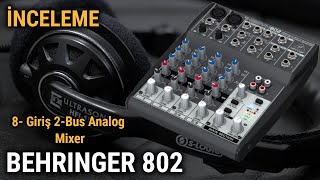 Behringer XENYX 802 8Kanal Analog Mikser İNCELEME [upl. by Alah]