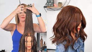 HOW TO  LONG LAYERED HAIRCUT  TUTORIAL  CLASSIC HAIRCUTS [upl. by Luise]