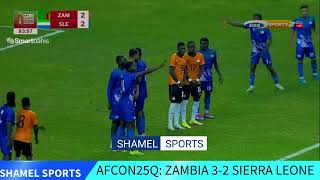 AFCON ZAMBIA 32 SIERRA LEONE  ALL GOALS LIVE [upl. by Siubhan]