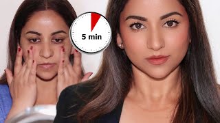 Just 5 MINUTES No Foundation Makeup Tutorial to WorkOffice [upl. by Bowman483]