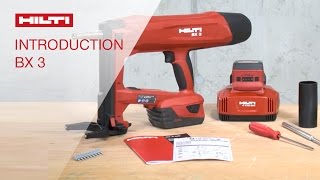 INTRODUCTION to Hilti batteryactuated fastening tool BX 3 nail selection [upl. by Airdnua229]