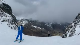 Windy day in Stubai Glacier 🇦🇹 24 October 2024 [upl. by Kerrill]