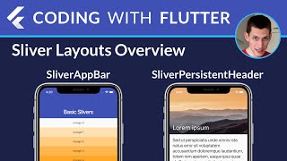 Flutter Slivers Overview SliverAppBar SliverPersistentHeader [upl. by Alfonzo]