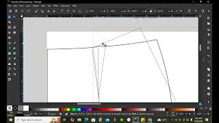 How to Draw A line skirt SEwing Pattern using tools on Inkscape  Creating Digital Pattern [upl. by Lamoureux]