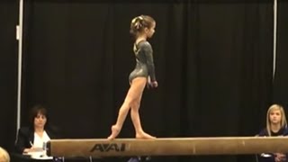 Gymnastics Xcel Silver Beam State Champion Emily Gittemeier [upl. by Sexton]