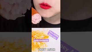 ZOEY ASMR cheesy noodles fried sausage Mukbang bites only shorts viralvideo video fyp new edit [upl. by Desdee]