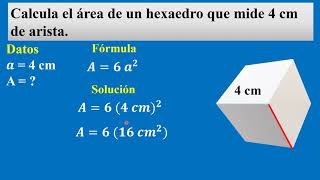 Cubo o Hexaedro Área y Volumen [upl. by Noel638]