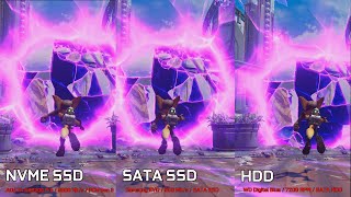 Ratchet and Clank PC  Rift Sequence Loading  NVME Gen 3 vs SATA SSD vs HDD DirectStorage 12 [upl. by Huskamp771]