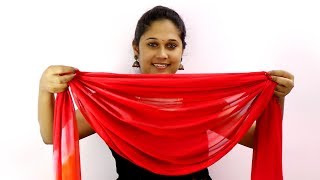 How to Wear Step Dupatta Styles  Layer Shawl Draping Styles  Step Shall [upl. by Una312]