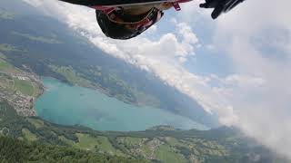 Wingsuit flight Walenstadt Switzerland with Geraldine Fasnacht [upl. by Tyne]