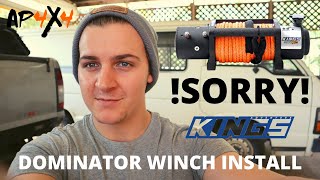 DOMIN8R X Winch Installation  Budget DIY Winch [upl. by Adnilem162]