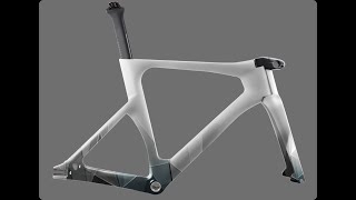 ICAN Carbon Track Bike Frameset TRA01 Painting and Drawing Process [upl. by Aimehs]