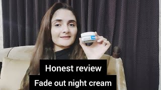 Review on fade out night cream  cream for dark spots pigmentation moqadas haider [upl. by Bast357]