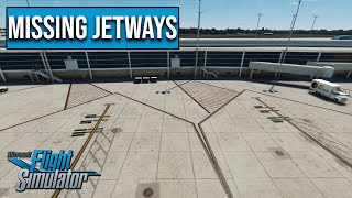 Fixed  Missing Jetways  Microsoft Flight Simulator 2020 [upl. by Ceil866]