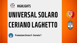 HIGHLIGHTS Promozione Girone A 2425  Day 7  Universal Solaro  Ceriano Laghetto [upl. by Kreegar]