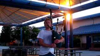 Bagpipes after dark 0 quotReel of Tullochquot [upl. by Shererd]