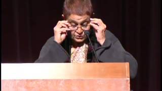 Gayatri Spivak lecture quotA Borderless Worldquot at The University of Arizona [upl. by Nosned]