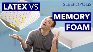 Latex vs Memory Foam Mattress  Which Is Better [upl. by Euqnimod]