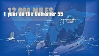 The 1st year on our Outremer 55  12000 miles from France to Tahiti  Sailing Greatcircle summary [upl. by Nanyt896]