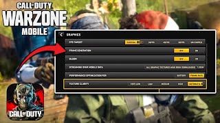 Warzone Mobile Major NEW Graphics Settings Leak Will Fix The Game [upl. by Ahseenat]