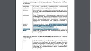 Abitur Deutsch Operatoren NRW [upl. by Ennayhc]