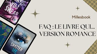 FAQ  LE LIVRE QUI… romance fantaisie et dark romance  Booktok [upl. by Dowdell]