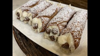 Cannoli with Ricotta Cream [upl. by Aynatan]