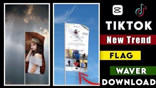 Flag Waver Tiktok New Trend Tutorial  Flag Waver Video editing kase karen🇮🇳 [upl. by Safier]