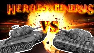 M26 Pershing vs King Tiger Highlights Heroes e Generals [upl. by Lesde]