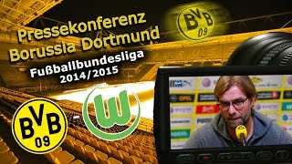 Borussia Dortmund  VfL Wolfsburg BundesligaPk mit Jürgen Klopp [upl. by Ignatz]