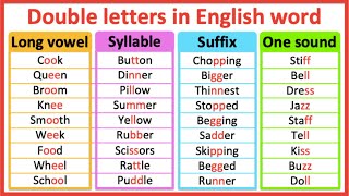 Double letters in words  When to use double letters  Long vowel syllables suffix amp one sound [upl. by Aisereht]