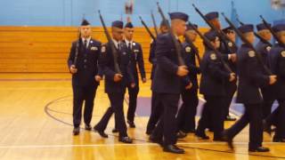 Jrotc Drill Competition 2016 NYC Aviation high school  at John Bowne High Schoolpart2 [upl. by Haibot]