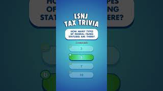 LSNJ TAX TRIVIA—How many types of federal filing statuses are there legalservices tax [upl. by Eenhpad]