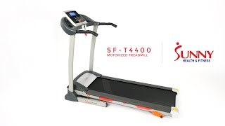 Sunny Health amp Fitness SFT4400 Treadmill w Manual Incline and LCD Display [upl. by Aniras]