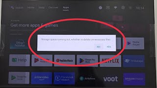 How To Fix Storage space running out whether to delete unnecessary files in Android Tv  Led TV [upl. by Eustache990]