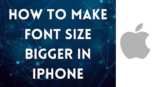 How To Make Font Size Bigger In iPhone 2021 [upl. by Barabas]