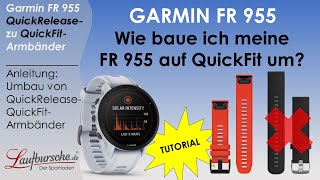 GARMIN FORERUNNER 955  ARMBANDWECHSEL UMBAU AUF QUICKFITSCHNELLWECHSELARMBAND  TUTORIAL [upl. by Sulrac]