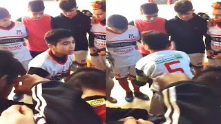 La motivadora arenga de un Pequeño Capitán a sus compañeros  Fútbol Social [upl. by Novyert]