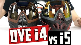 Dye i4 vs i5 Paintball Mask Comparison  4K [upl. by Charron860]