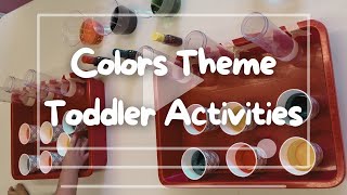 Color Mixing Science Experiment Toddler Activity  Homeschool Preschool Colors Unit handsonlearning [upl. by Anitnatsnok229]