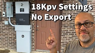 EG4 18KPV Settings for Partial Home Backup with NO EXPORT [upl. by Morrie]