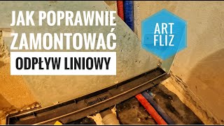 Jak poprawnie zamontować odpływ liniowy  wykonanie ArtFliz [upl. by Muldon581]