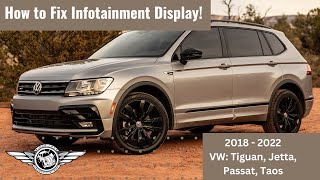 ULTIMATE Glitch Fix for 20182022 VW TiguanTaosJettaPassat Infotainment Display [upl. by Lezley816]