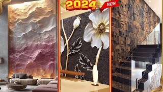 1253D Wallpaper Design For living room  3D Wallpaper INTERIOR DESIGN IDEA  Wall Stickershome [upl. by Chery498]