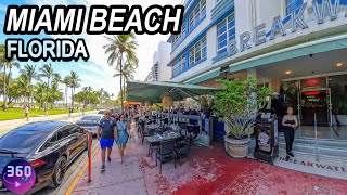 Miami Beach Ocean Drive  360° Walking Experience [upl. by Rennat]