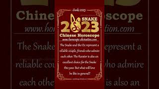 Snake Horoscope 2023 amp Chinese Snakes Future Predictions in Love Health Money [upl. by Bailey608]