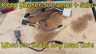 2006 Ford Mustang How to Keep Stock Shaker 500 Radio Amps Working with New Head Unit [upl. by Ahsinid]