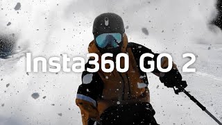 Insta360 GO 2  A Wild Skiing Adventure [upl. by Anirroc29]