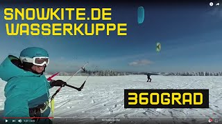 Snowkite Wasserkuppe 360° [upl. by Brenk740]